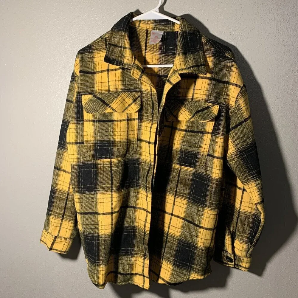 Nobo black & yellow heavy flannel
